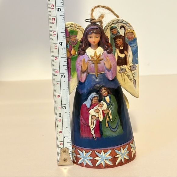 Jim Shore Heartwood Creek Nativity Angel Christmas Ornament 2014 - Picture 5 of 6